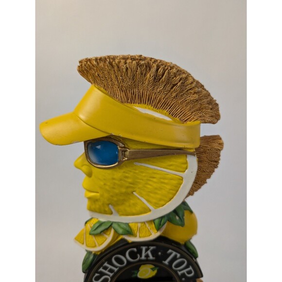 Shock Top Lemon Shandy Beer Tap Handle 3D Lemon Sunglasses Design Keg - Picture 8 of 16